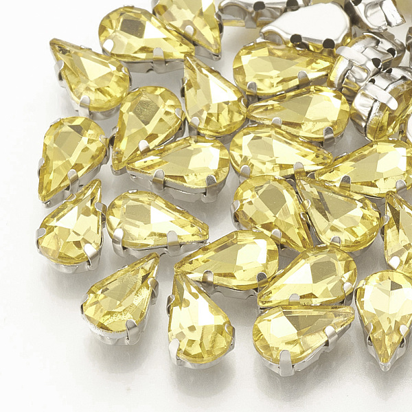 PandaHall Sew on Rhinestone, Multi-strand Links, Glass Rhinestone, with Brass Prong Settings, Garments Accessories, Faceted, teardrop..., Gold
PandaHall Sew on Rhinestone, Multi-strand Links, Glass Rhinestone, with Brass Prong Settings, Garments Accessories, Faceted, teardrop..., Gold