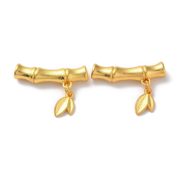 PandaHall Rack Plating Alloy Beads, Cadmium Free & Lead Free, Bamboo & Leaf, Matte Gold Color, 19x25x5.5mm, Hole: 1.4mm Alloy Bamboo
PandaHall Rack Plating Alloy Beads, Cadmium Free & Lead Free, Bamboo & Leaf, Matte Gold Color, 19x25x5.5mm, Hole: 1.4mm Alloy Bamboo