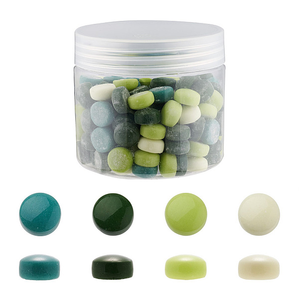 PandaHall Glass Cabochons, Mosaic Tiles, for Home Decoration or DIY Crafts, Flat Round, Green, 12x5mm, 156pcs/box Glass Flat Round Green
PandaHall Glass Cabochons, Mosaic Tiles, for Home Decoration or DIY Crafts, Flat Round, Green, 12x5mm, 156pcs/box Glass Flat Round Green