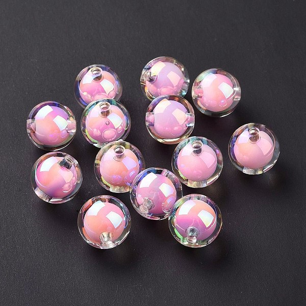 PandaHall UV Plating Rainbow Iridescent Acrylic Beads, Bead in Bead, Round, Pearl Pink, 15.5mm, Hole: 2.8mm Acrylic Round
PandaHall UV Plating Rainbow Iridescent Acrylic Beads, Bead in Bead, Round, Pearl Pink, 15.5mm, Hole: 2.8mm Acrylic Round