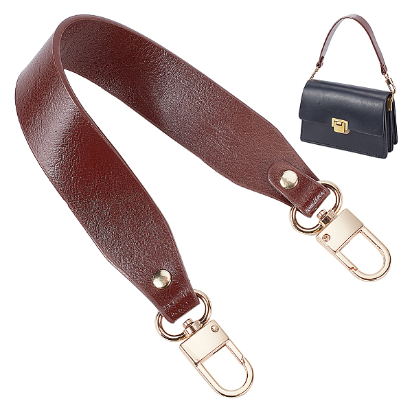 PandaHall Cowhide Wide Bag Handles, with Zinc Alloy Swivel Clasp, for Handbag Replacement Accessories, Coconut Brown, 370x30.5mm Leather
PandaHall Cowhide Wide Bag Handles, with Zinc Alloy Swivel Clasp, for Handbag Replacement Accessories, Coconut Brown, 370x30.5mm Leather
