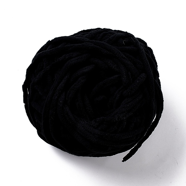 PandaHall Soft Crocheting Yarn, Thick Knitting Yarn for Scarf, Bag, Cushion Making, Black, 7~8mm, 65.62 yard(60m)/roll Polyester Black
PandaHall Soft Crocheting Yarn, Thick Knitting Yarn for Scarf, Bag, Cushion Making, Black, 7~8mm, 65.62 yard(60m)/roll Polyester Black