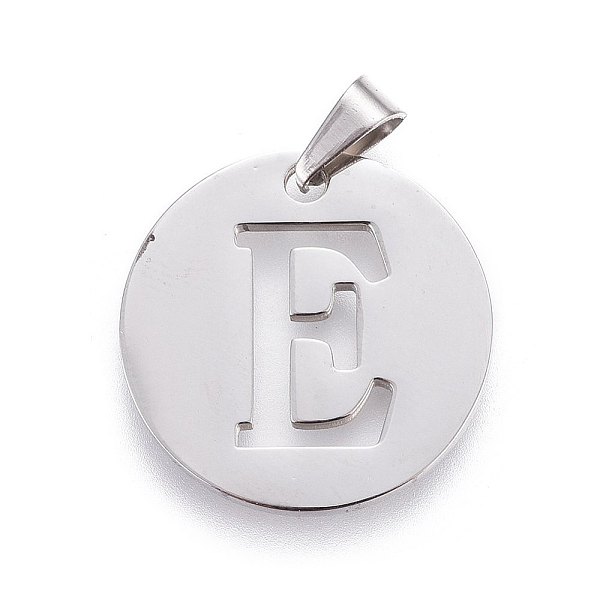 PandaHall 201 Stainless Steel Pendants, Flat Round with Letter, Stainless Steel Color, Letter E, 20x1.3mm, Hole: 4x3mm 201 Stainless Steel...
PandaHall 201 Stainless Steel Pendants, Flat Round with Letter, Stainless Steel Color, Letter E, 20x1.3mm, Hole: 4x3mm 201 Stainless Steel...