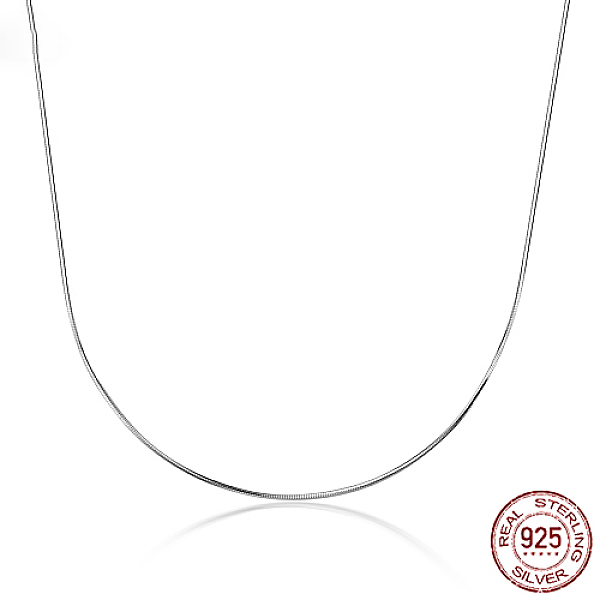 PandaHall 925 Sterling Silve Snake Chain Necklaces, Platinum, 15.75 inch(40cm) Sterling Silver
PandaHall 925 Sterling Silve Snake Chain Necklaces, Platinum, 15.75 inch(40cm) Sterling Silver