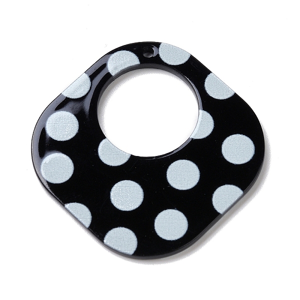 PandaHall Printed Acrylic Pendants, Rhombus with Polka Dot Pattern, Black, 39x39x2mm, Hole: 1.6mm Acrylic Polka Dot Black
PandaHall Printed Acrylic Pendants, Rhombus with Polka Dot Pattern, Black, 39x39x2mm, Hole: 1.6mm Acrylic Polka Dot Black