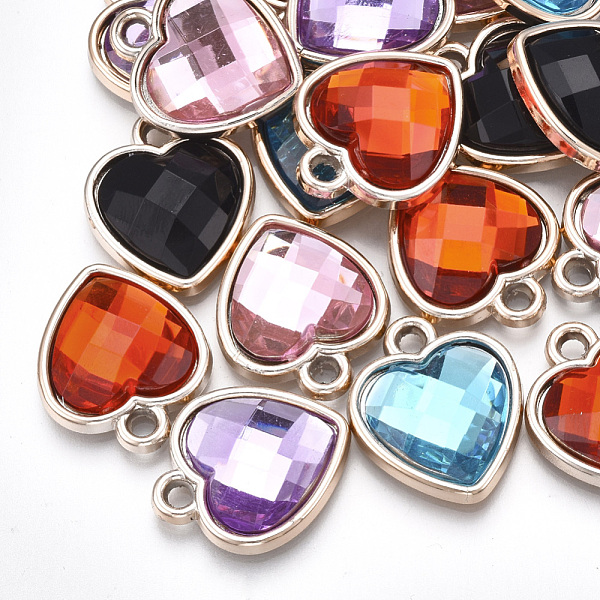 PandaHall UV Plating Acrylic Pendants, with Acrylic Rhinestone, Faceted, Heart, Mixed Color, Light Gold, 20x17x5mm, Hole: 2mm Acrylic Heart..., Multicolor
PandaHall UV Plating Acrylic Pendants, with Acrylic Rhinestone, Faceted, Heart, Mixed Color, Light Gold, 20x17x5mm, Hole: 2mm Acrylic Heart..., Multicolor