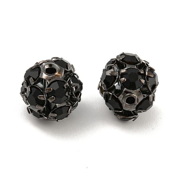 PandaHall Gunmetal Brass Rhinestone Beads, Round, Jet, 10x10x9.5mm, Hole: 1.2mm Brass+Rhinestone Round Black
PandaHall Gunmetal Brass Rhinestone Beads, Round, Jet, 10x10x9.5mm, Hole: 1.2mm Brass+Rhinestone Round Black