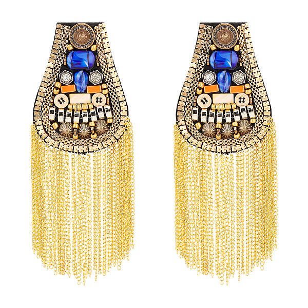 PandaHall FINGERINSPIRE 2 Pcs Shoulder Epaulets Tassel Shoulder Board Brooch Badge Gold Fringe Shoulder with Beads & Bottons & Beads Brooch...
PandaHall FINGERINSPIRE 2 Pcs Shoulder Epaulets Tassel Shoulder Board Brooch Badge Gold Fringe Shoulder with Beads & Bottons & Beads Brooch...