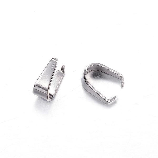 PandaHall 201 Stainless Steel Snap on Bails, Stainless Steel Color, 8x7x4mm 201 Stainless Steel
PandaHall 201 Stainless Steel Snap on Bails, Stainless Steel Color, 8x7x4mm 201 Stainless Steel