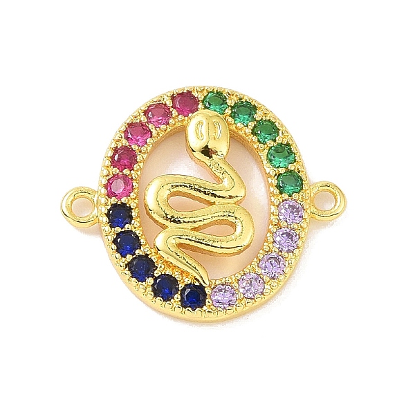 PandaHall Real 18K Gold Plated Brass Micro Pave Cubic Zirconia Connector Charms, Oval with Snake Links, Colorful, 13.5x16x2mm, Hole: 1.1mm...
PandaHall Real 18K Gold Plated Brass Micro Pave Cubic Zirconia Connector Charms, Oval with Snake Links, Colorful, 13.5x16x2mm, Hole: 1.1mm...