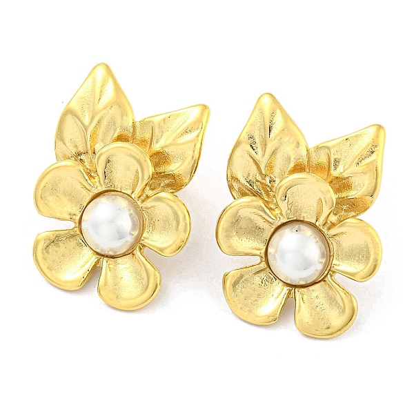 PandaHall 304 Stainless Steel Flower Stud Earrings, with ABS Plastic Pearl Beads, Real 14K Gold Plated, 29x21.5mm 304 Stainless Steel Flower..., White
PandaHall 304 Stainless Steel Flower Stud Earrings, with ABS Plastic Pearl Beads, Real 14K Gold Plated, 29x21.5mm 304 Stainless Steel Flower..., White