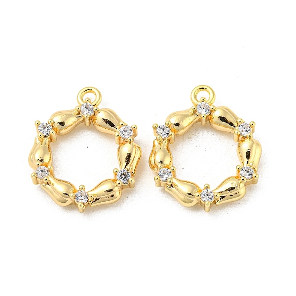 PandaHall Brass Micro Pave Clear Cubic Zirconia Pendants, Rings Charms, Real 18K Gold Plated, 15.5x13x3mm, Hole: 1.2mm Brass+Cubic Zirconia...
PandaHall Brass Micro Pave Clear Cubic Zirconia Pendants, Rings Charms, Real 18K Gold Plated, 15.5x13x3mm, Hole: 1.2mm Brass+Cubic Zirconia...