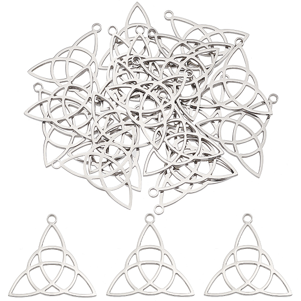 PandaHall Unicraftale 201 Stainless Steel Pendants, Trinity Knot, Stainless Steel Color, 25x26x1.5mm, Hole: 1.8mm, 20pcs/box 201 Stainless...
PandaHall Unicraftale 201 Stainless Steel Pendants, Trinity Knot, Stainless Steel Color, 25x26x1.5mm, Hole: 1.8mm, 20pcs/box 201 Stainless...