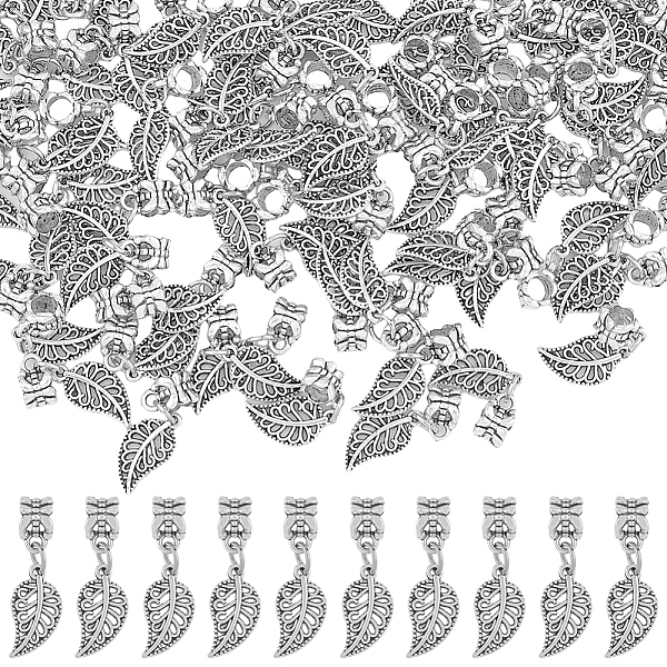 PandaHall DICOSMETIC 100Pcs Alloy European Dangle Charms, Leaf, Large Hole Pendants, Antique Silver, 29mm, Leaf: 19x10x1.5mm, Hole: 5mm...
PandaHall DICOSMETIC 100Pcs Alloy European Dangle Charms, Leaf, Large Hole Pendants, Antique Silver, 29mm, Leaf: 19x10x1.5mm, Hole: 5mm...