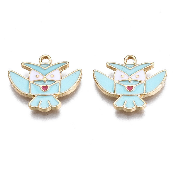 PandaHall Alloy Pendants, with Enamel, Cadmium Free & Lead Free, Light Gold, Kite, Pale Turquoise, 14.5x17x2mm, Hole: 1.6mm Alloy+Enamel...
PandaHall Alloy Pendants, with Enamel, Cadmium Free & Lead Free, Light Gold, Kite, Pale Turquoise, 14.5x17x2mm, Hole: 1.6mm Alloy+Enamel...