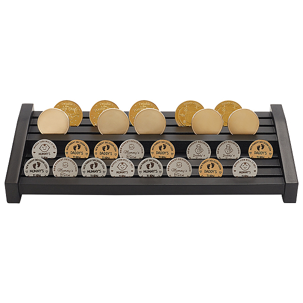 PandaHall 6 Tiers MDF Wood Commemorative Coin Display Tray, Desktop Coin Organizer Holder, Rectangle, Coconut Brown, 342x150x49mm Wood...
PandaHall 6 Tiers MDF Wood Commemorative Coin Display Tray, Desktop Coin Organizer Holder, Rectangle, Coconut Brown, 342x150x49mm Wood...