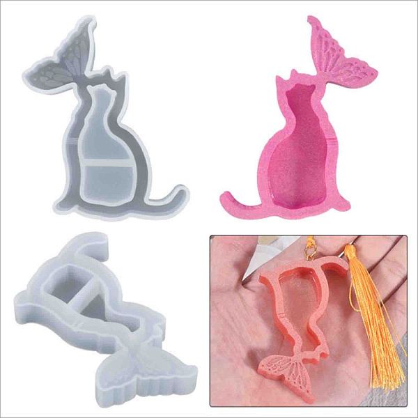 PandaHall Silicone Molds, Resin Casting Molds, For UV Resin, Epoxy Resin Craft Making, Cat & Fishtail Shape, White, 79x49x11mm Silicone Cat...
PandaHall Silicone Molds, Resin Casting Molds, For UV Resin, Epoxy Resin Craft Making, Cat & Fishtail Shape, White, 79x49x11mm Silicone Cat...