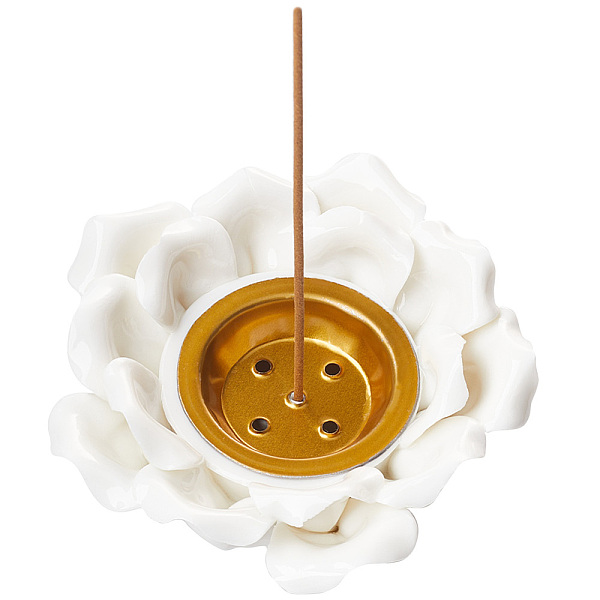 PandaHall GORGECRAFT 5-Hole White Lotus Incense Holder Porcelain Incense Burners Ceramic Lotus Flower Burner Handmade Home Office Teahouse...
PandaHall GORGECRAFT 5-Hole White Lotus Incense Holder Porcelain Incense Burners Ceramic Lotus Flower Burner Handmade Home Office Teahouse...