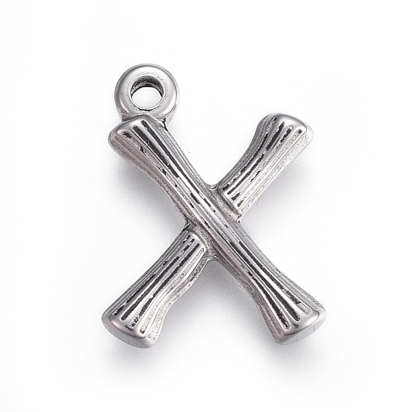 PandaHall 304 Stainless Steel Pendants, Bamboo Shaped Letter, Stainless Steel Color, Letter.X, 21x18x3mm, Hole: 1.8mm 304 Stainless Steel...
PandaHall 304 Stainless Steel Pendants, Bamboo Shaped Letter, Stainless Steel Color, Letter.X, 21x18x3mm, Hole: 1.8mm 304 Stainless Steel...