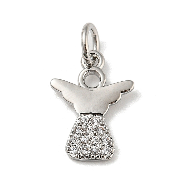 PandaHall Rack Plating Brass Micro Pave Cubic Zirconia Pendants, with Jump Ring, Cadmium Free & Lead Free, Long-Lasting Plated, Angel..., Clear
PandaHall Rack Plating Brass Micro Pave Cubic Zirconia Pendants, with Jump Ring, Cadmium Free & Lead Free, Long-Lasting Plated, Angel..., Clear