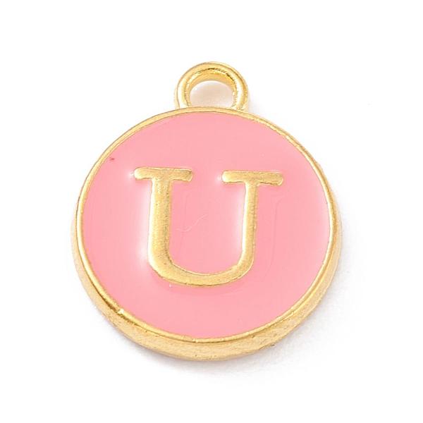 PandaHall Golden Plated Alloy Enamel Charms, Enamelled Sequins, Flat Round with Alphabet, Letter.U, Pink, 14x12x2mm, Hole: 1.5mm...
PandaHall Golden Plated Alloy Enamel Charms, Enamelled Sequins, Flat Round with Alphabet, Letter.U, Pink, 14x12x2mm, Hole: 1.5mm...