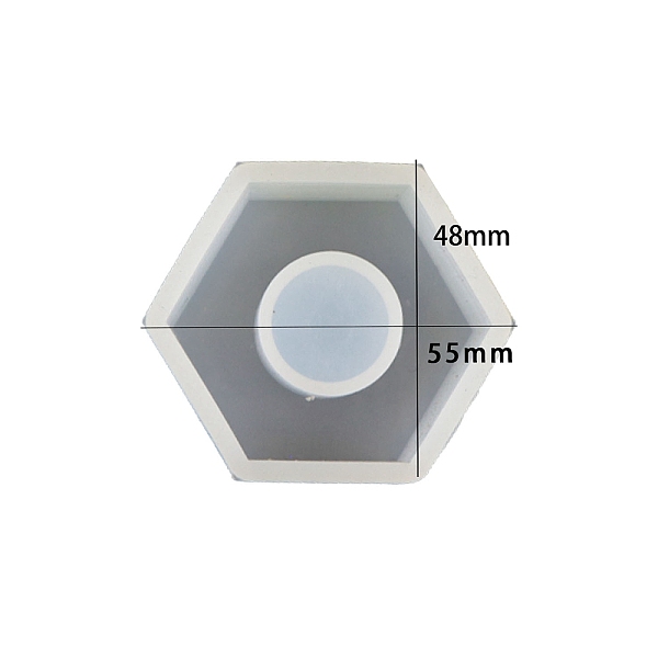 PandaHall Geometry DIY Food Grade Silicone Molds, Candle Molds, for DIY Candle Makings, Hexagon, 5.5x4.8x0.2cm Silicone Hexagon
PandaHall Geometry DIY Food Grade Silicone Molds, Candle Molds, for DIY Candle Makings, Hexagon, 5.5x4.8x0.2cm Silicone Hexagon