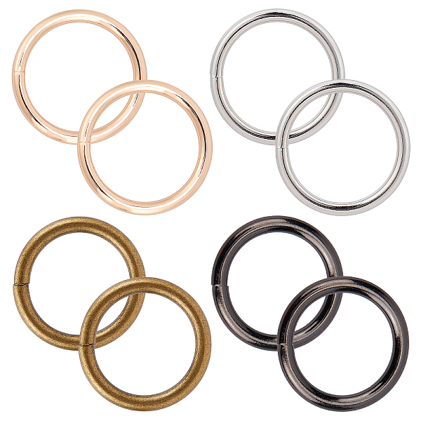 PandaHall GORGECRAFT 1 Box 8Pcs 4 Colors 1 Inch/ 25mm Metal O-Ring Buckle Connector Round Loops Alloy Linking Rings for Bags Webbing Purse...
PandaHall GORGECRAFT 1 Box 8Pcs 4 Colors 1 Inch/ 25mm Metal O-Ring Buckle Connector Round Loops Alloy Linking Rings for Bags Webbing Purse...
