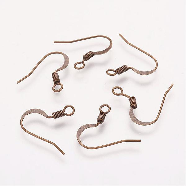 PandaHall Brass French Earring Hooks, Flat Earring Hooks, Ear Wire, with Horizontal Loop, Nickel Free, Antique Bronze, 17mm, Hole: 2mm, 21...
PandaHall Brass French Earring Hooks, Flat Earring Hooks, Ear Wire, with Horizontal Loop, Nickel Free, Antique Bronze, 17mm, Hole: 2mm, 21...