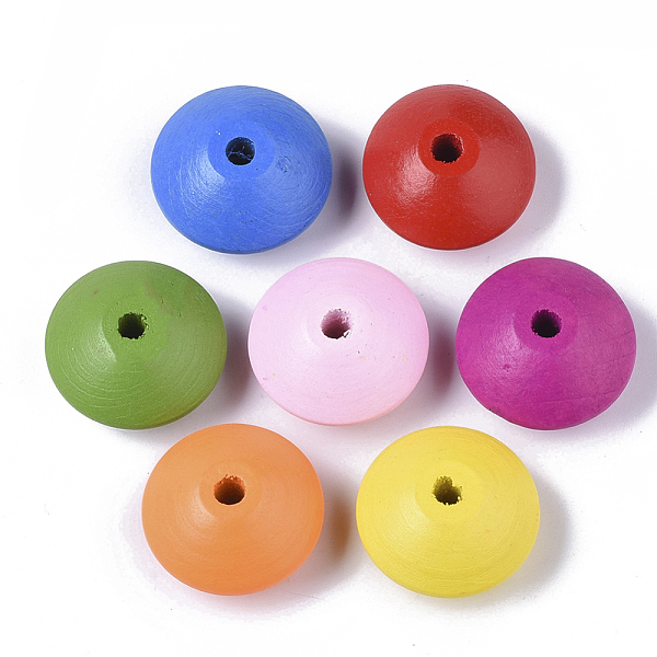 PandaHall Spray Painted Natural Maple Wood Beads, Rondelle, Mixed Color, 28x15.5mm, Hole: 4.5mm, about 140pcs/500g Maple Wood Rondelle..., Multicolor
PandaHall Spray Painted Natural Maple Wood Beads, Rondelle, Mixed Color, 28x15.5mm, Hole: 4.5mm, about 140pcs/500g Maple Wood Rondelle..., Multicolor