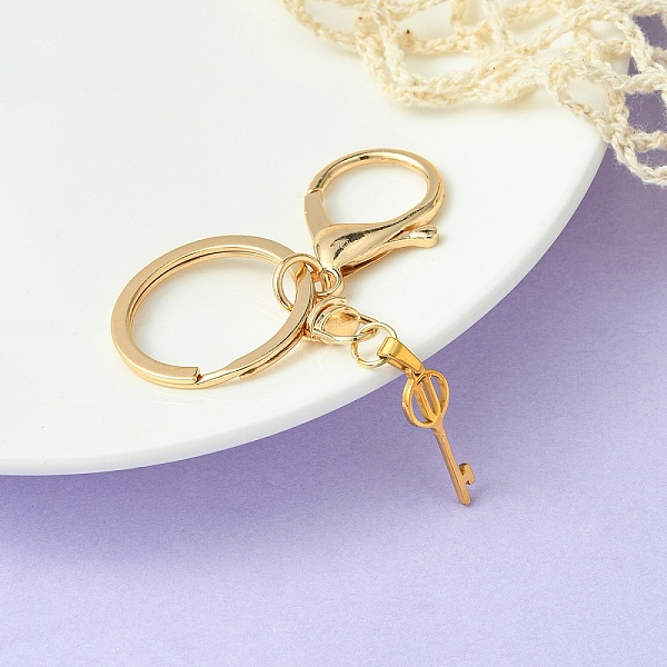 PandaHall 304 Stainless Steel Initial Letter Key Charm Keychains, with Alloy Clasp, Golden, Letter U, 8.8cm Stainless Steel Letter U
PandaHall 304 Stainless Steel Initial Letter Key Charm Keychains, with Alloy Clasp, Golden, Letter U, 8.8cm Stainless Steel Letter U
