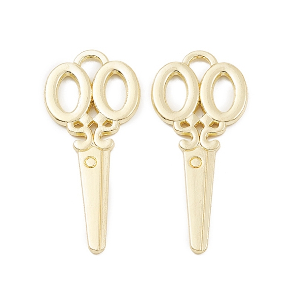 PandaHall Alloy Pendants, Long-Lasting Plated, Lead Free & Cadmium Free, Scissor, Light Gold, 34x15x1.5mm, Hole: 2.5x3mm Alloy Tool
PandaHall Alloy Pendants, Long-Lasting Plated, Lead Free & Cadmium Free, Scissor, Light Gold, 34x15x1.5mm, Hole: 2.5x3mm Alloy Tool