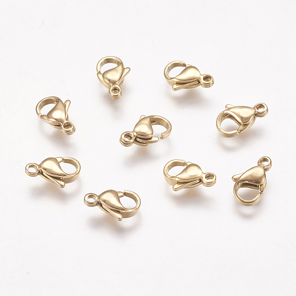 PandaHall Ion Plating(IP) 304 Stainless Steel Lobster Claw Clasps, Parrot Trigger Clasps, Golden, 11x7x3.5mm 304 Stainless Steel Others
PandaHall Ion Plating(IP) 304 Stainless Steel Lobster Claw Clasps, Parrot Trigger Clasps, Golden, 11x7x3.5mm 304 Stainless Steel Others