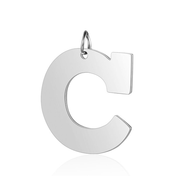 PandaHall 201 Stainless Steel Pendants, Letter, Stainless Steel Color, Letter.C, 30x29x1.5mm, Hole: 4.5mm 201 Stainless Steel Letter C
PandaHall 201 Stainless Steel Pendants, Letter, Stainless Steel Color, Letter.C, 30x29x1.5mm, Hole: 4.5mm 201 Stainless Steel Letter C
