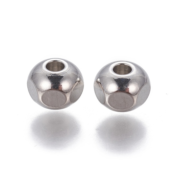 PandaHall 201 Stainless Steel Beads, Faceted, Rondelle, Stainless Steel Color, 6x5mm, Hole: 2mm 201 Stainless Steel Rondelle
PandaHall 201 Stainless Steel Beads, Faceted, Rondelle, Stainless Steel Color, 6x5mm, Hole: 2mm 201 Stainless Steel Rondelle