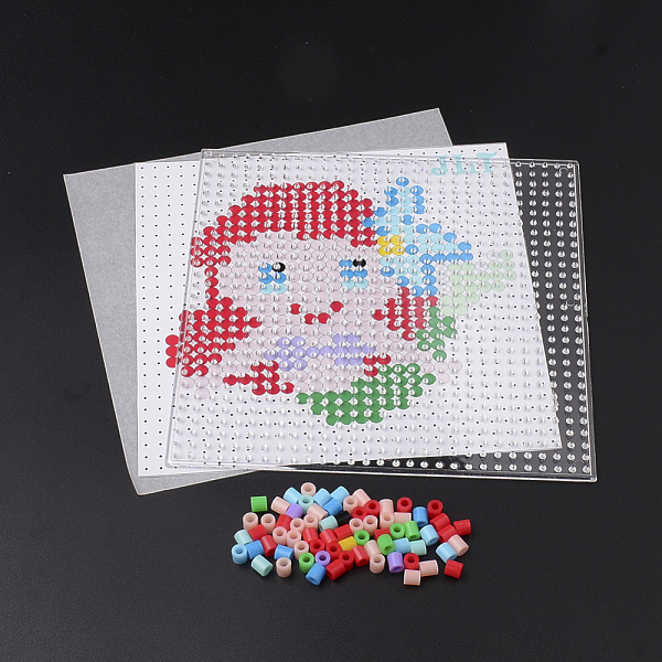 PandaHall DIY Melty Beads Fuse Beads Sets: Fuse Beads, ABC Plastic Pegboards, Pattern Paper, and Ironing Paper, Girl Pattern, Square...
PandaHall DIY Melty Beads Fuse Beads Sets: Fuse Beads, ABC Plastic Pegboards, Pattern Paper, and Ironing Paper, Girl Pattern, Square...