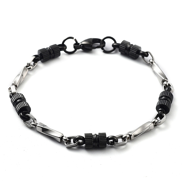 PandaHall 304 Stainless Steel Link Chain Bracelet, Stainless Steel Color & Black, Rectangle, 8-1/4 inch(20.8cm) 304 Stainless Steel...
PandaHall 304 Stainless Steel Link Chain Bracelet, Stainless Steel Color & Black, Rectangle, 8-1/4 inch(20.8cm) 304 Stainless Steel...