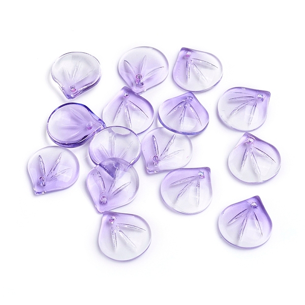 PandaHall Transparent Glass Charms, Petal, Two Tone, Medium Slate Blue, 15x13.5x4mm, Hole: 1.2mm Glass Flower Purple
PandaHall Transparent Glass Charms, Petal, Two Tone, Medium Slate Blue, 15x13.5x4mm, Hole: 1.2mm Glass Flower Purple