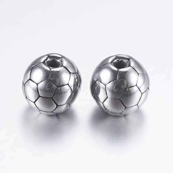 PandaHall 316 Surgical Stainless Steel Beads, FootBall/Soccer Ball, Antique Silver, 10x9mm, Hole: 2mm 316 Surgical Stainless Steel Sports
PandaHall 316 Surgical Stainless Steel Beads, FootBall/Soccer Ball, Antique Silver, 10x9mm, Hole: 2mm 316 Surgical Stainless Steel Sports
