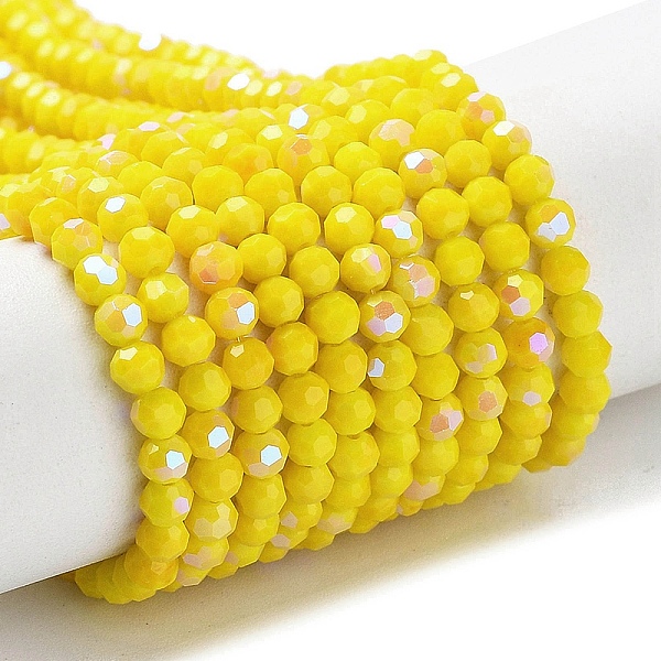 PandaHall Opaque Glass Beads Strands, Faceted, Round, Yellow, 3mm, Hole: 0.8mm, about 163~166pcs/strand, 50~51cm Glass Round Yellow
PandaHall Opaque Glass Beads Strands, Faceted, Round, Yellow, 3mm, Hole: 0.8mm, about 163~166pcs/strand, 50~51cm Glass Round Yellow