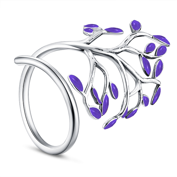 PandaHall SHEGRACE Adjustable 925 Sterling Silver Finger Ring, with Enamel, Leaves, Size 8, Purple, 18mm Sterling Silver Purple
PandaHall SHEGRACE Adjustable 925 Sterling Silver Finger Ring, with Enamel, Leaves, Size 8, Purple, 18mm Sterling Silver Purple