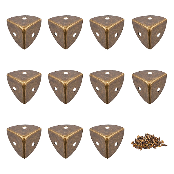 PandaHall 20 Sets Triangle Iron Box Corner Protectors, with Screw, Antique Bronze, 26.5x36.5x25mm, Hole: 4mm Iron
PandaHall 20 Sets Triangle Iron Box Corner Protectors, with Screw, Antique Bronze, 26.5x36.5x25mm, Hole: 4mm Iron