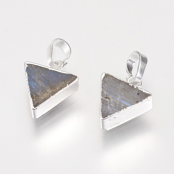 PandaHall Natural Larvikite Pendants, with Brass Findings, Triangle, Silver Color Plated, 13.5~14x11x4~5mm, Hole: 4x6mm Larvikite Triangle...
PandaHall Natural Larvikite Pendants, with Brass Findings, Triangle, Silver Color Plated, 13.5~14x11x4~5mm, Hole: 4x6mm Larvikite Triangle...