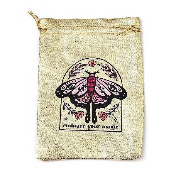 PandaHall Rectangle Polyester Bags with Nylon Cord, Drawstring Pouches, for Gift Wrapping, Gold, Butterfly, 177~182x127~135x1mm Polyester...
PandaHall Rectangle Polyester Bags with Nylon Cord, Drawstring Pouches, for Gift Wrapping, Gold, Butterfly, 177~182x127~135x1mm Polyester...
