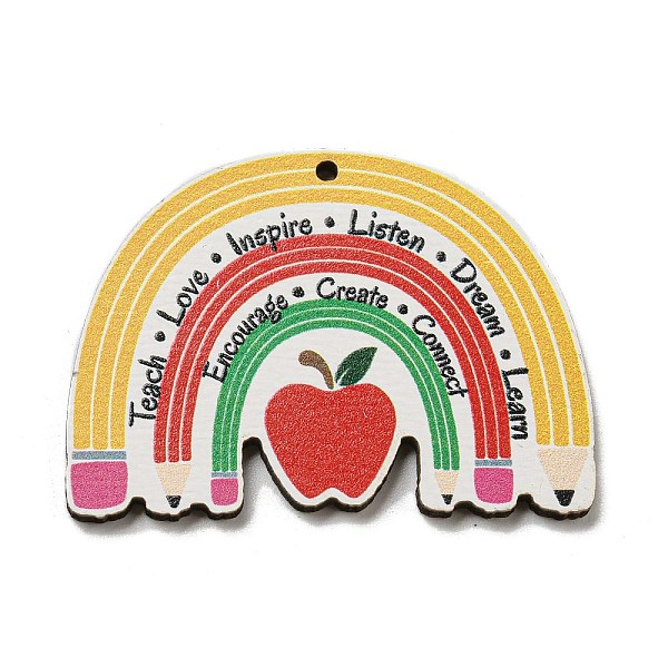 PandaHall Wood Pendant, Teachers' Day Theme, Apple, 32.5x44.5x2.5mm, Hole: 1.6mm Wood Apple
PandaHall Wood Pendant, Teachers' Day Theme, Apple, 32.5x44.5x2.5mm, Hole: 1.6mm Wood Apple
