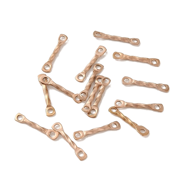 PandaHall Ion Plating(IP) 304 Stainless Steel Connector Charms, Twisted Bar, Rose Gold, 10x2x1mm, Hole: 1mm 304 Stainless Steel Twist
PandaHall Ion Plating(IP) 304 Stainless Steel Connector Charms, Twisted Bar, Rose Gold, 10x2x1mm, Hole: 1mm 304 Stainless Steel Twist