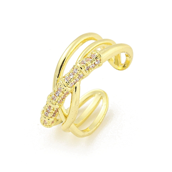 PandaHall Cross Brass Micro Pave Clear Cubic Zirconia Open Cuff Rings, Long-Lasting Plated, Golden, US Size 7 3/4(17.9mm) Brass+Cubic...
PandaHall Cross Brass Micro Pave Clear Cubic Zirconia Open Cuff Rings, Long-Lasting Plated, Golden, US Size 7 3/4(17.9mm) Brass+Cubic...