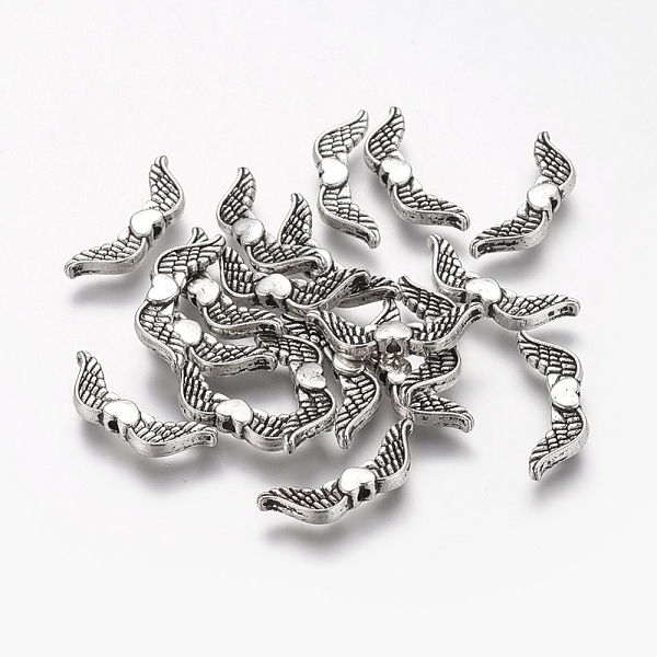 PandaHall Tibetan Style Alloy Beads, Lead Free , Wing, Antique Silver, 20x7x3mm, Hole: 1mm Alloy Wing
PandaHall Tibetan Style Alloy Beads, Lead Free , Wing, Antique Silver, 20x7x3mm, Hole: 1mm Alloy Wing
