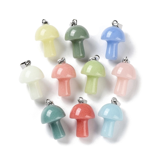 PandaHall Synthetic Noctilucent Stone/Luminous Stone Pendants, Glow in the Dark Mushroom Charms with Stainless Steel Color Plated 201..., Multicolor
PandaHall Synthetic Noctilucent Stone/Luminous Stone Pendants, Glow in the Dark Mushroom Charms with Stainless Steel Color Plated 201..., Multicolor
