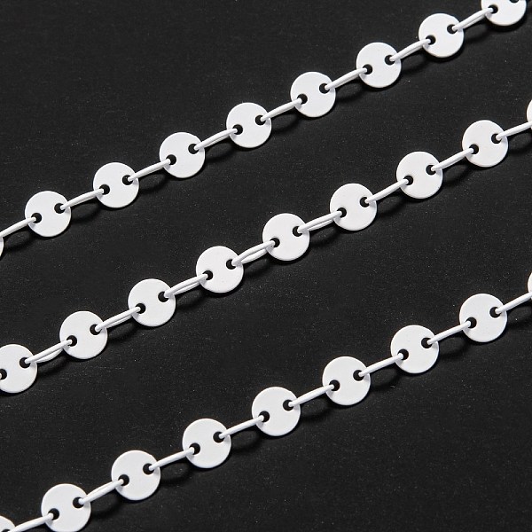 PandaHall Spray Painted Brass Coffee Bean Chains, Soldered, with Spool, White, link: 4x3x0.5mm, bead: 4x0.6mm, 32.8 Feet(10m)/roll Brass...
PandaHall Spray Painted Brass Coffee Bean Chains, Soldered, with Spool, White, link: 4x3x0.5mm, bead: 4x0.6mm, 32.8 Feet(10m)/roll Brass...