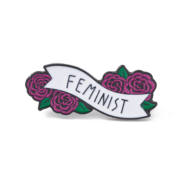 PandaHall Rose Flower with Feminist Enamel Pin, Electrophoresis Black Alloy Feminism Brooch for Backpack Clothes, Old Rose, 15.5x37.5x1.5mm...
PandaHall Rose Flower with Feminist Enamel Pin, Electrophoresis Black Alloy Feminism Brooch for Backpack Clothes, Old Rose, 15.5x37.5x1.5mm...